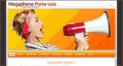 Desktop Screenshot of megaphone-porte-voix.com